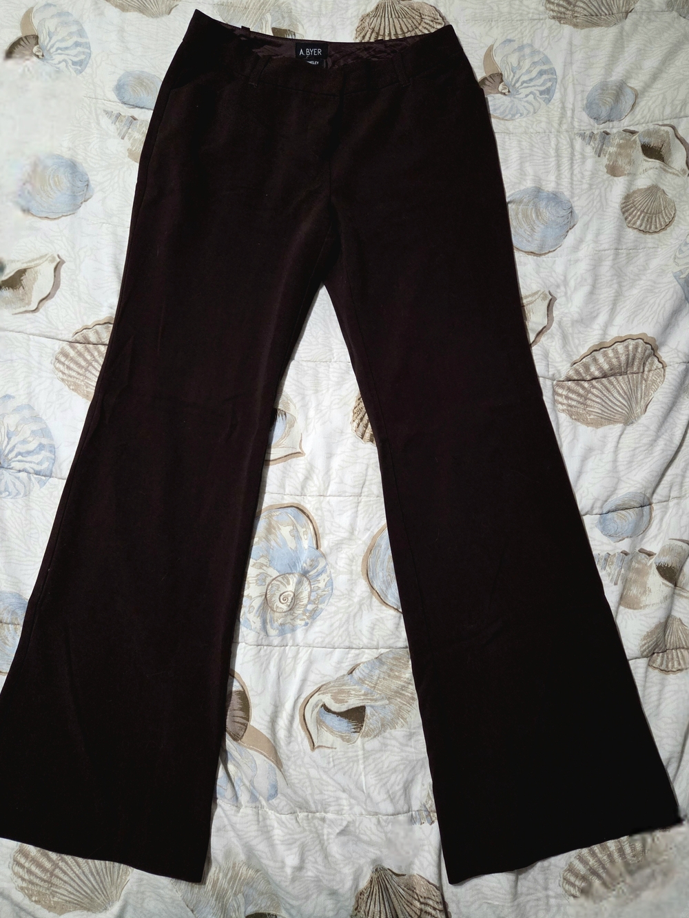 A. Byer Dark Brown Bootcut Pants, Size 7